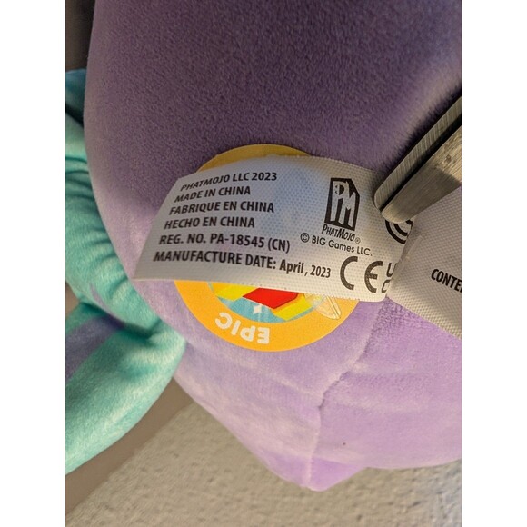 Pet Simulator X Dragon Plush Purple Cube w/ Wings 8” PhatMojo 2023 - Picture 3 of 10